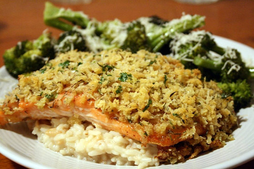 Valentine’s Day (Or Any Day) Heart Healthy Salmon and Pecan Bake