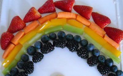 Rainbow Fruit and Veggie Plate Ideas